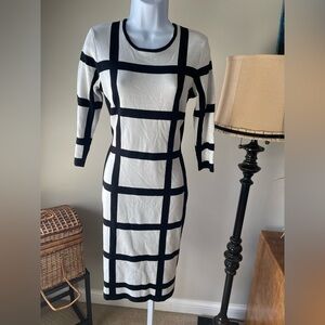liz claiborne fit and flare dress Liz Claiborne navy blue fit and flare dress